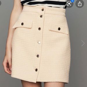 Maje jiba tweed mini skirt Sz 34 like new
